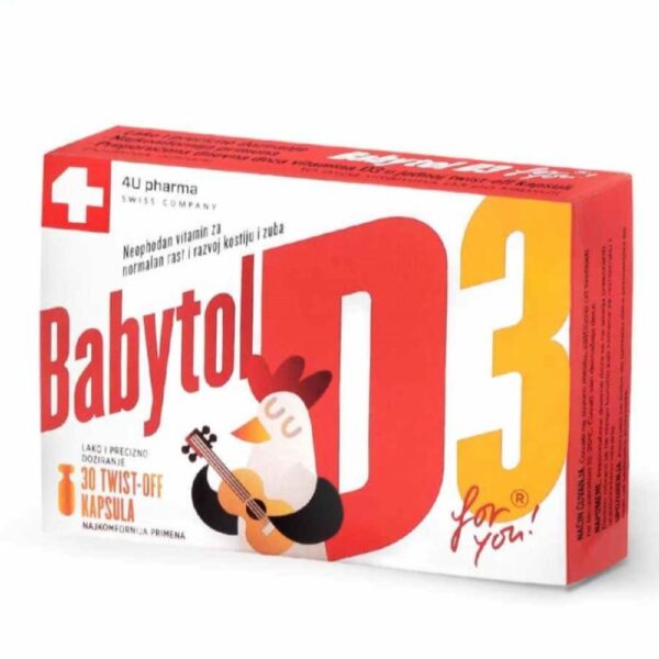 4U BABYTOL D3 CAPS. X30