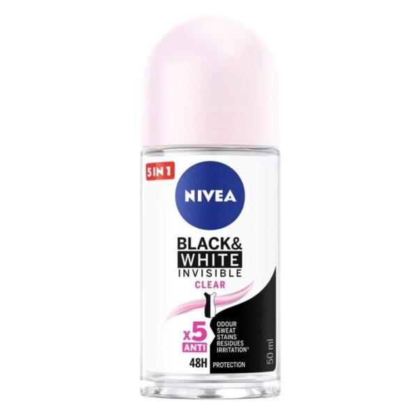 NIVEA 82240 B&W INV.CLEAR  ROLL ON 50ML