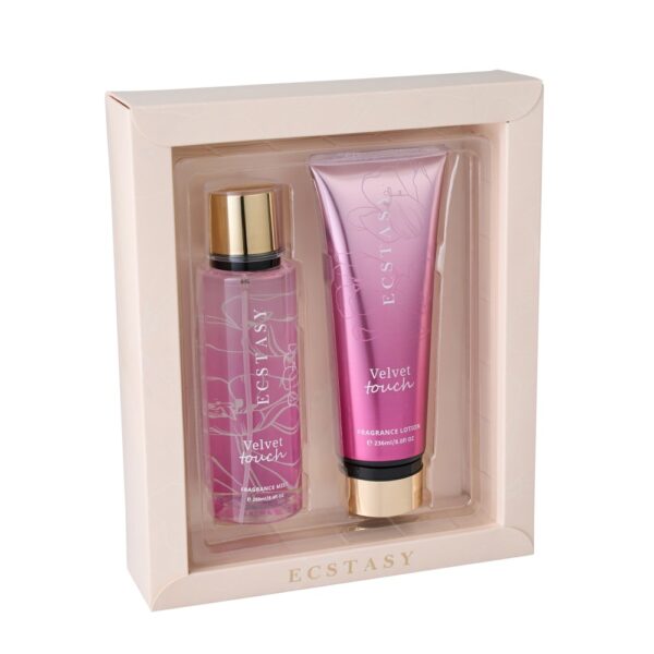 Ecstasy Gift Set - Velvet Touch Body Cream 236ml + Body Mist 250ml